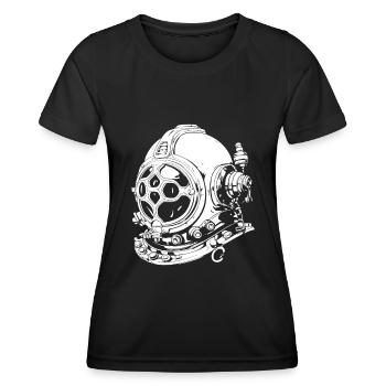 Plongeur plongeur - T-shirt sport Femme - noir - Devant - AI Model Female 172 light (172cm)