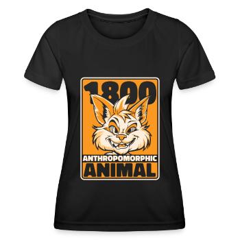 Furry Fandom Fursuits Funny - Women's Functional T-Shirt - black - Front - AI Model Female 172 light (172cm)