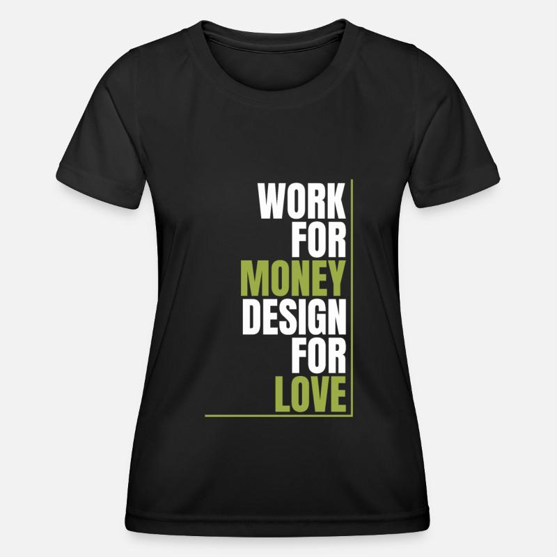 Web Entwickler Webdeveloper Liebe - Frauen Funktions-T-Shirt - Schwarz
