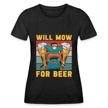 Hobby Gardener Garden Funny Garden Bière - T-shirt sport Femme - noir - Devant - AI Model Female 172 light (172cm)