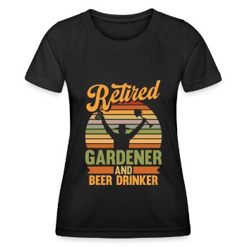 Hobby Gardener Garden Garden Beer - Women's Functional T-Shirt - black - Front - AI Model Female 172 light (172cm)