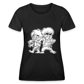 Zombie Halloween Creepy - Women's Functional T-Shirt - black - Front - AI Model Female 172 light (172cm)
