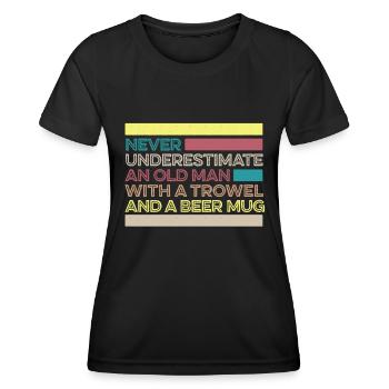 Hobby Gardener Garden Garden Beer - Women's Functional T-Shirt - black - Front - AI Model Female 172 light (172cm)