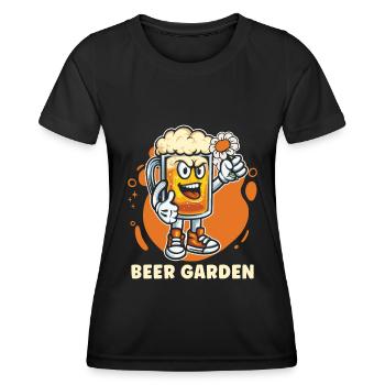 Hobby Gardener Garden Funny Garden Beer - Women's Functional T-Shirt - black - Front - AI Model Female 172 light (172cm)