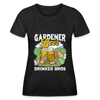 Hobby Gardener Garden Brothers Garden Beer - T-shirt sport Femme - noir - Devant - AI Model Female 172 light (172cm)