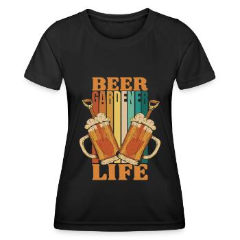 Hobby Gardener Garden Garden Beer - Women's Functional T-Shirt - black - Front - AI Model Female 172 light (172cm)