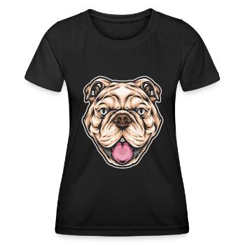 Pitbull Pitbull Interdiction - T-shirt sport Femme - noir - Devant - AI Model Female 172 light (172cm)