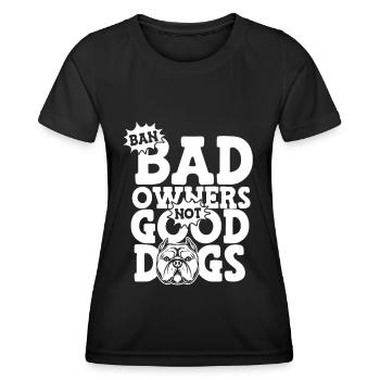 Pitbull Pitbull Interdiction - T-shirt sport Femme - noir - Devant - AI Model Female 172 light (172cm)