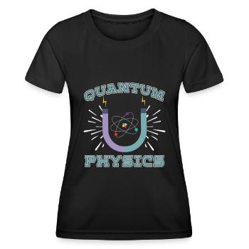 Physique Physiciens Réaction Physique quantique - T-shirt sport Femme - noir - Devant - AI Model Female 172 light (172cm)