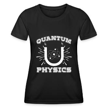 Physique Physicien Réaction Physique quantique - T-shirt sport Femme - noir - Devant - AI Model Female 172 light (172cm)