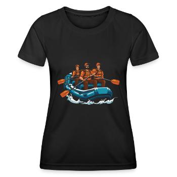 Rafting - T-shirt sport Femme - noir - Devant - AI Model Female 172 light (172cm)