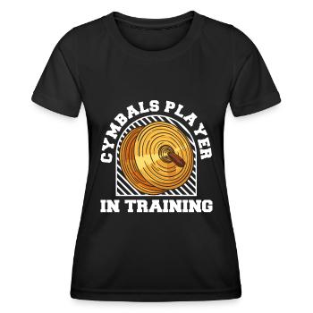 Fanfahrenzug Spielmannszug Becken - Frauen Funktions-T-Shirt - Schwarz - Vorne - AI Model Female 172 light (172cm)