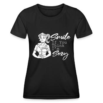 Accountant Tax Advisor Sexy Sexy Accountant - Women's Functional T-Shirt - black - Front - AI Model Female 172 light (172cm)