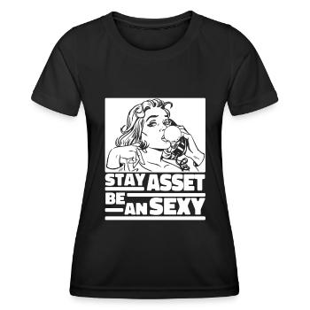 Buchhalter Steuerberater Sexy Sexy Buchhalterin - Frauen Funktions-T-Shirt - Schwarz - Vorne - AI Model Female 172 light (172cm)