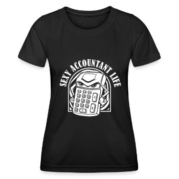 Accountant Tax Advisor Sexy Accountant - Women's Functional T-Shirt - black - Front - AI Model Female 172 light (172cm)