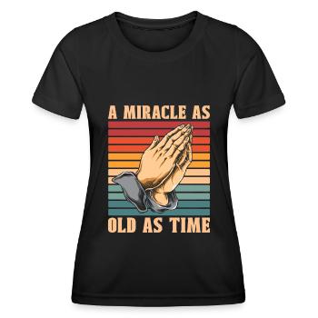 Christ Christentum Beten - Frauen Funktions-T-Shirt - Schwarz - Vorne - AI Model Female 172 light (172cm)