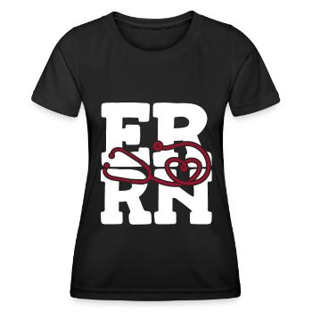 Krankenschwester Herz Notfall Krankenschwester - Frauen Funktions-T-Shirt - Schwarz - Vorne - AI Model Female 172 light (172cm)