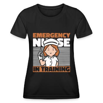 Krankenschwester Ausbildung - Frauen Funktions-T-Shirt - Schwarz - Vorne - AI Model Female 172 light (172cm)