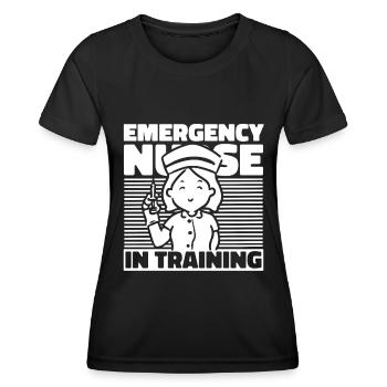 Krankenschwester Ausbildung - Frauen Funktions-T-Shirt - Schwarz - Vorne - AI Model Female 172 light (172cm)