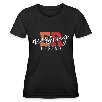 Krankenschwester Notfall Krankenschwester - Frauen Funktions-T-Shirt - Schwarz - Vorne - AI Model Female 172 light (172cm)