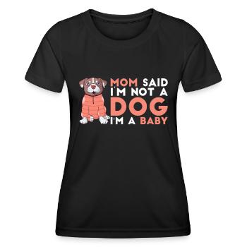Pitbull Mom Pitbull Prohibition Mom - Women's Functional T-Shirt - black - Front - AI Model Female 172 light (172cm)