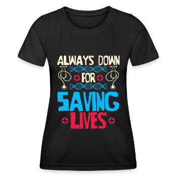 Krankenschwester Witzig Notfall Krankenschwester - Frauen Funktions-T-Shirt - Schwarz - Vorne - AI Model Female 172 light (172cm)