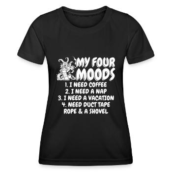 Café Café - T-shirt sport Femme - noir - Devant - AI Model Female 172 light (172cm)