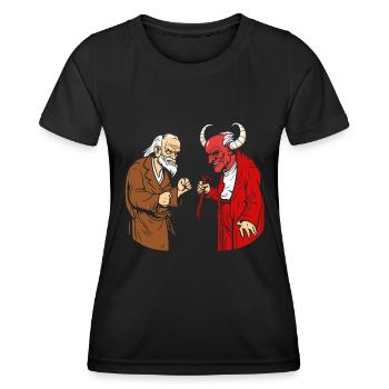 Christian Christianity Funny - Women's Functional T-Shirt - black - Front - AI Model Female 172 light (172cm)