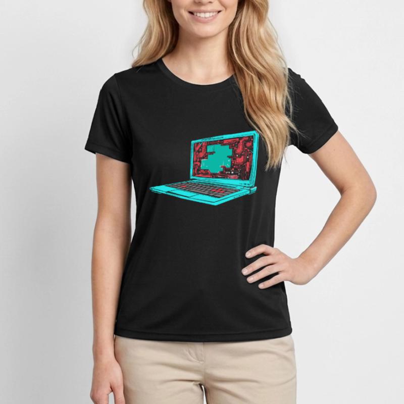 Entwickler Coder Programmierer Frauen Funktions-T-Shirt