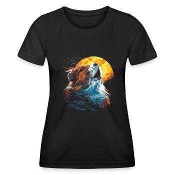 Guinea Pig Guinea Pig Sun - Women's Functional T-Shirt - black - Front - AI Model Female 172 light (172cm)