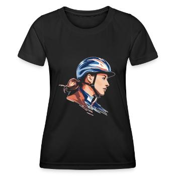 Horses - Women's Functional T-Shirt - black - Front - AI Model Female 172 light (172cm)