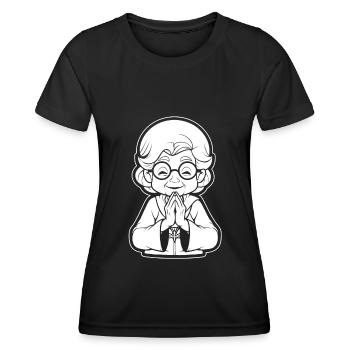 Christian Christianity Granny - Women's Functional T-Shirt - black - Front - AI Model Female 172 light (172cm)