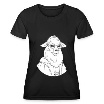 Christian Christianity Lama - Women's Functional T-Shirt - black - Front - AI Model Female 172 light (172cm)