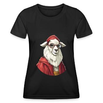 Christian Christianity Lama - Women's Functional T-Shirt - black - Front - AI Model Female 172 light (172cm)