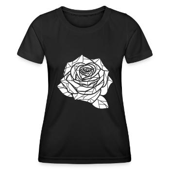 Red Rose Goth - Women's Functional T-Shirt - black - Front - AI Model Female 172 light (172cm)
