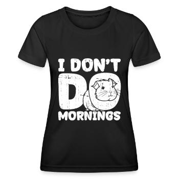 Guinea Pig Guinea Pig Funny - Women's Functional T-Shirt - black - Front - AI Model Female 172 light (172cm)