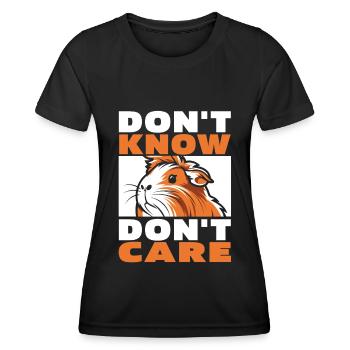 Guinea Pig Guinea Pig Funny - Women's Functional T-Shirt - black - Front - AI Model Female 172 light (172cm)