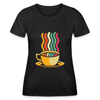 Coffee Cafe - Women's Functional T-Shirt - black - Front - AI Model Female 172 light (172cm)