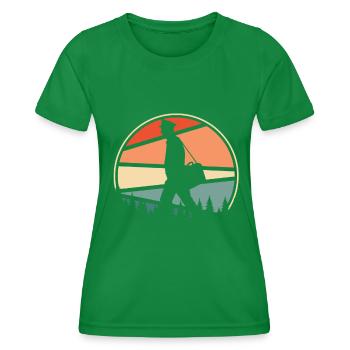 Postbote Briefträger - Frauen Funktions-T-Shirt - Kelly Green - Vorne - AI Model Female 172 dark (172cm)
