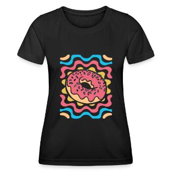 Doughnut - Women's Functional T-Shirt - black - Front - AI Model Female 172 light (172cm)