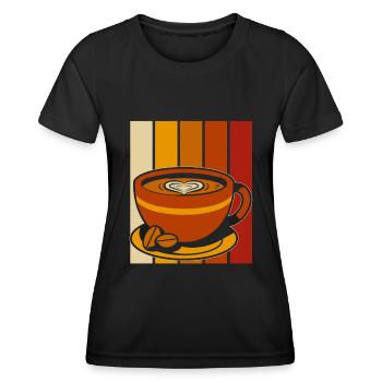 Coffee Cafe - Women's Functional T-Shirt - black - Front - AI Model Female 172 light (172cm)