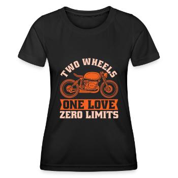 Moto Motard Motard - T-shirt sport Femme - noir - Devant - AI Model Female 172 light (172cm)