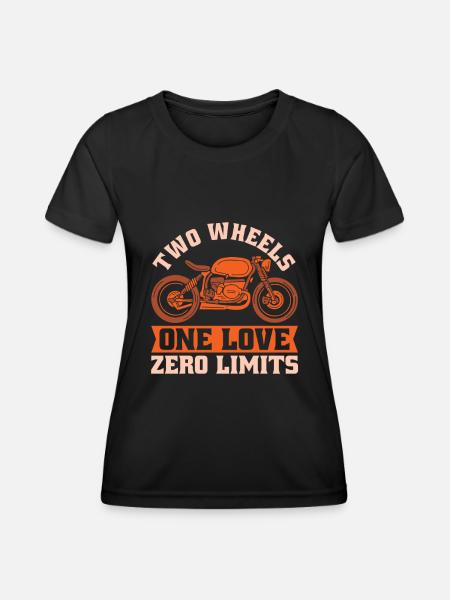 Moto Motard Motard - T-shirt sport Femme - noir