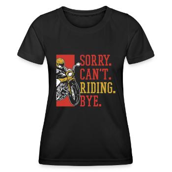 Moto Motard Motard - T-shirt sport Femme - noir - Devant - AI Model Female 172 light (172cm)