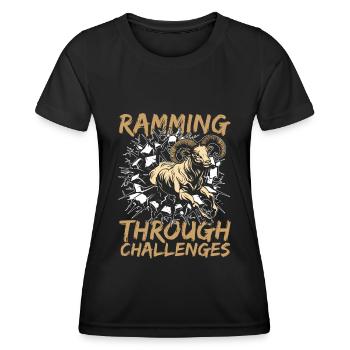 Aries Animal Aries - Women's Functional T-Shirt - black - Front - AI Model Female 172 light (172cm)