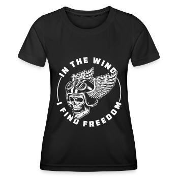 Moto Motard Motard - T-shirt sport Femme - noir - Devant - AI Model Female 172 light (172cm)