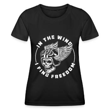 Moto Motard Motard - T-shirt sport Femme - noir - Devant - AI Model Female 172 light (172cm)