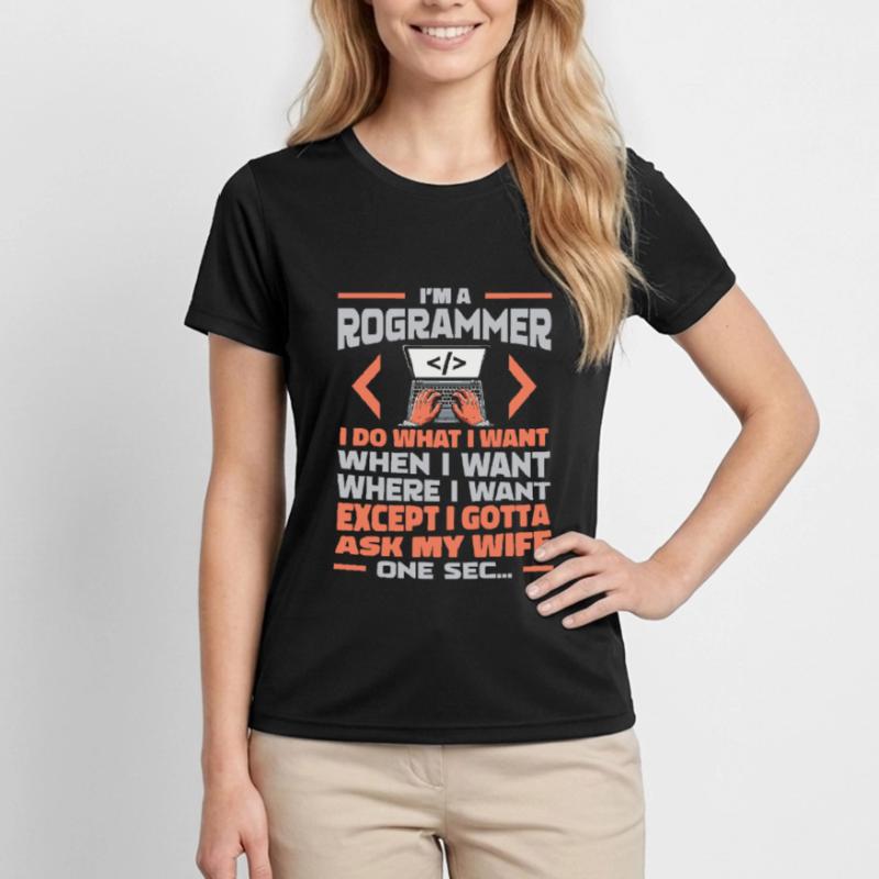 Développeur, Codeur, Programmeur T-shirt sport Femme