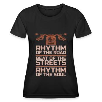 Moto Motard Motard - T-shirt sport Femme - noir - Devant - AI Model Female 172 light (172cm)