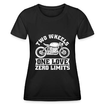 Moto Motard Motard - T-shirt sport Femme - noir - Devant - AI Model Female 172 light (172cm)